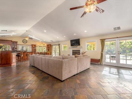 Fireplace, Interior, Living room, Recessed Lighting
