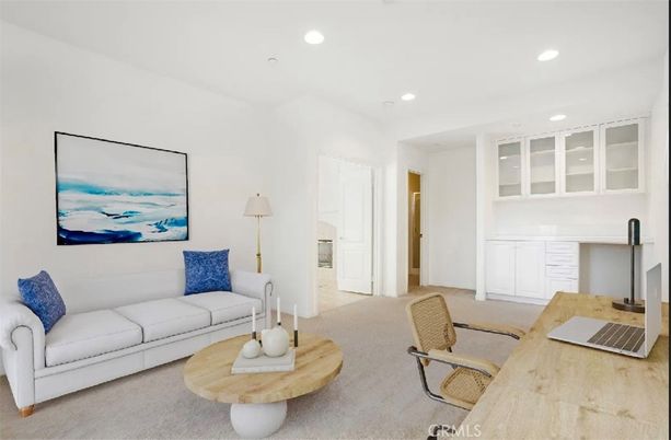 Home Office, Interior, Living room, Recessed Lighting