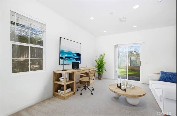 Home Office, Interior, Recessed Lighting