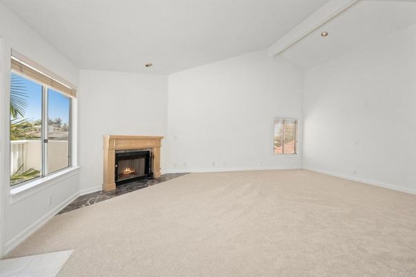 Empty room, Fireplace, Interior, Recessed Lighting