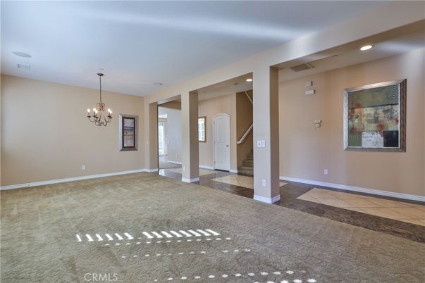 Chandelier, Empty room, Interior, Recessed Lighting