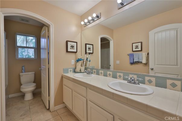 Bathroom, Dual Sink Vanities, Interior, Tile Countertops