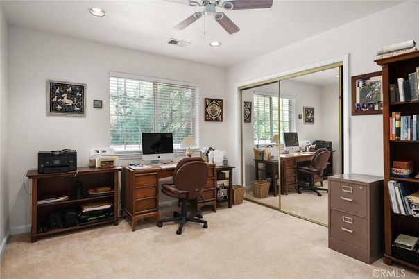 Home Office, Interior, Recessed Lighting