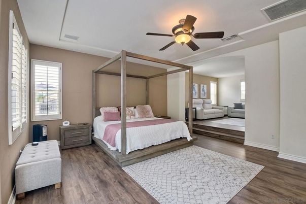Bedroom, Interior, Wood Texture Flooring