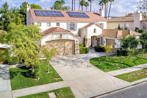 Attached, Exterior, Facade, Solar Panels, Mediterranean