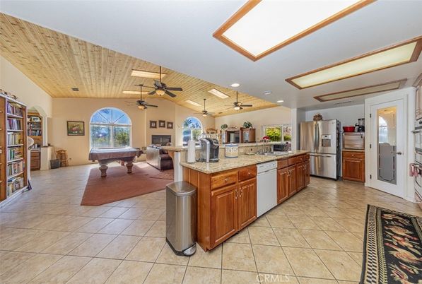 Billiard Table, Game Room, Interior, Kitchen, Recessed Lighting, Wooden Ceilings