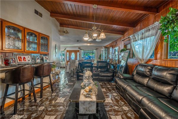 Chandelier, Interior, Living room, Wooden Beams, Wooden Ceilings, Wooden Walls