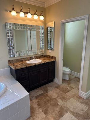 Bathroom, Dual Sink Vanities, Interior, Tile Countertops