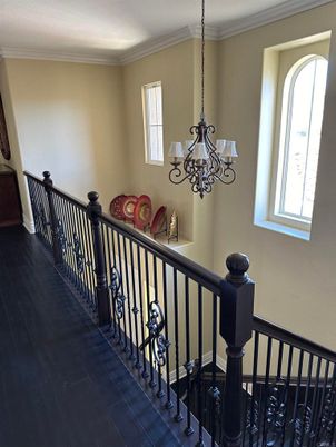 Chandelier, Interior, Wood Texture Flooring
