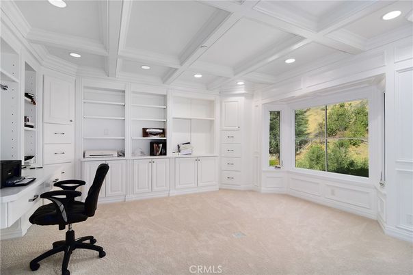 Home Office, Interior, Recessed Lighting