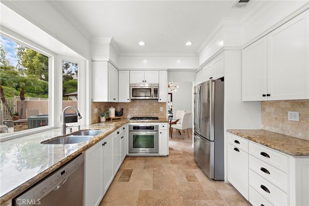 Interior, Kitchen, Recessed Lighting, Stainless Steel Appliances