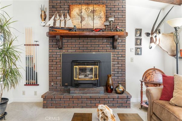 Fireplace, Interior, Stone Walls