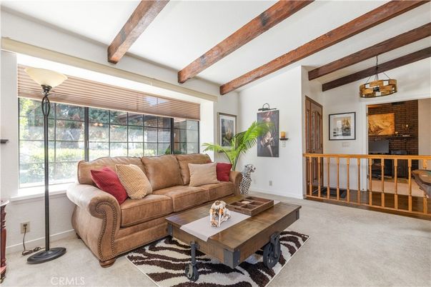 Interior, Living room, Stone Walls, Wooden Beams