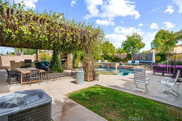 Backyard, Exterior, Fireplace, Playground, Pool