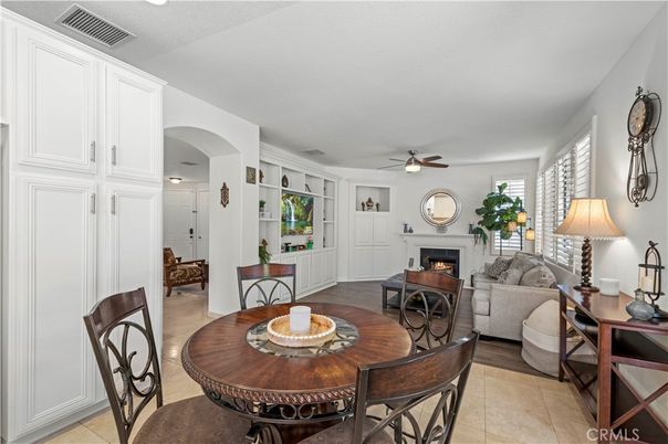 Dining room, Fireplace, Interior, Living room