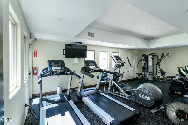 Fitness Equipment, Interior, Recessed Lighting