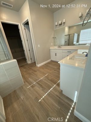 Bathroom, Interior, Wood Texture Flooring