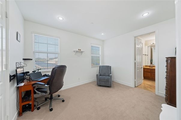 Home Office, Interior, Recessed Lighting
