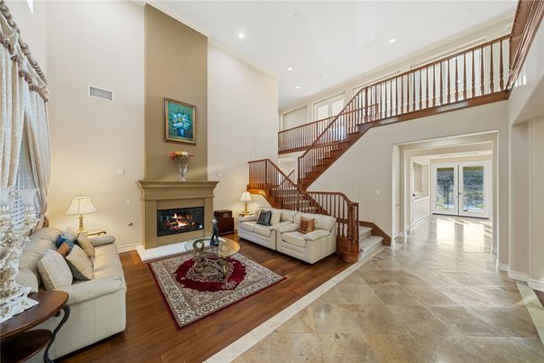 Fireplace, Interior, Living room, Recessed Lighting