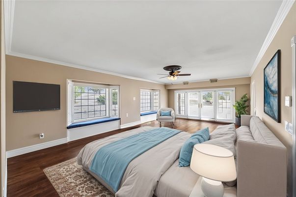 Bedroom, Interior, Wood Texture Flooring