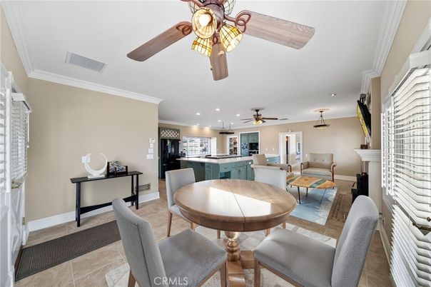 Dining room, Interior, Kitchen, Living room, Recessed Lighting