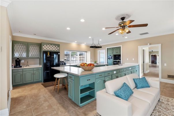 Interior, Kitchen, Living room, Recessed Lighting