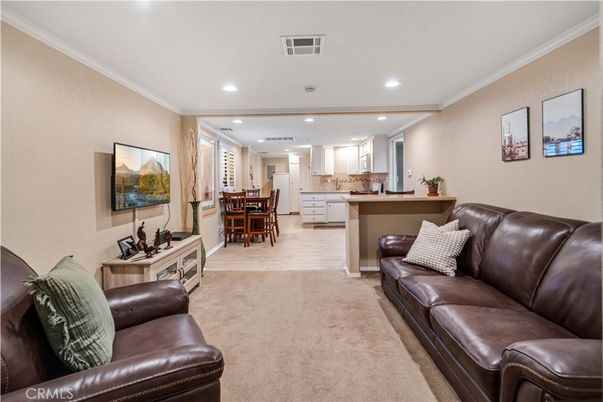 Dining room, Interior, Kitchen, Living room, Recessed Lighting