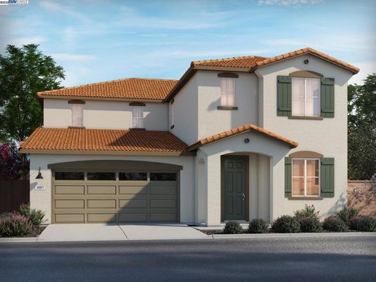 Attached, Exterior, Facade, Spanish Mediterranean