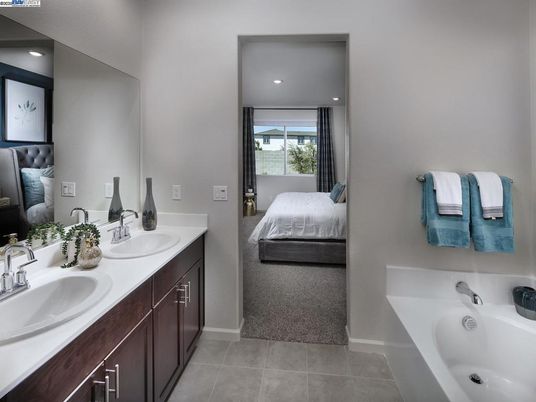 Bathroom, Bedroom, Dual Sink Vanities, Interior, Recessed Lighting