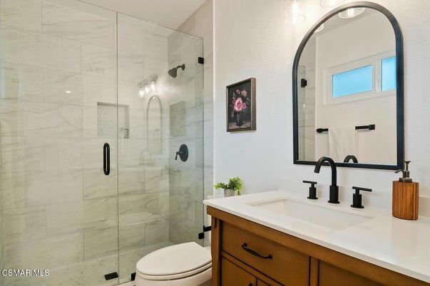 Bathroom, Glass Shower, Interior, Marble Walls