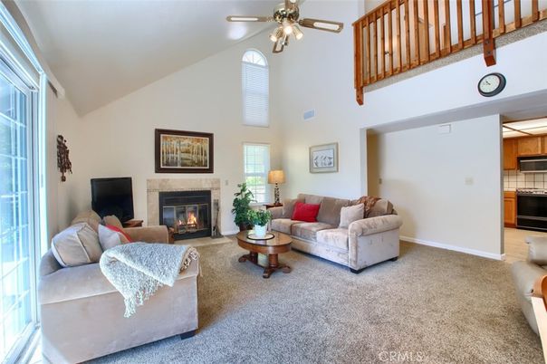 Fireplace, Interior, Kitchen, Living room