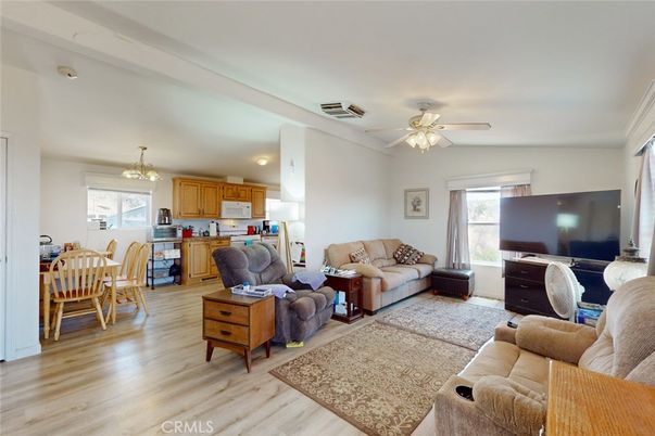 Chandelier, Dining room, Interior, Kitchen, Living room, Wood Texture Flooring