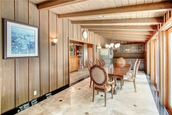 Chandelier, Dining room, Interior, Pendant Lights, Wooden Beams