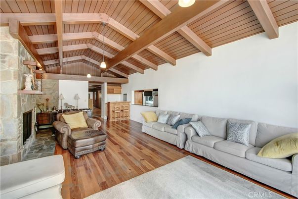 Fireplace, Interior, Living room, Stone Walls, Wooden Beams, Wooden Ceilings, Wood Texture Flooring
