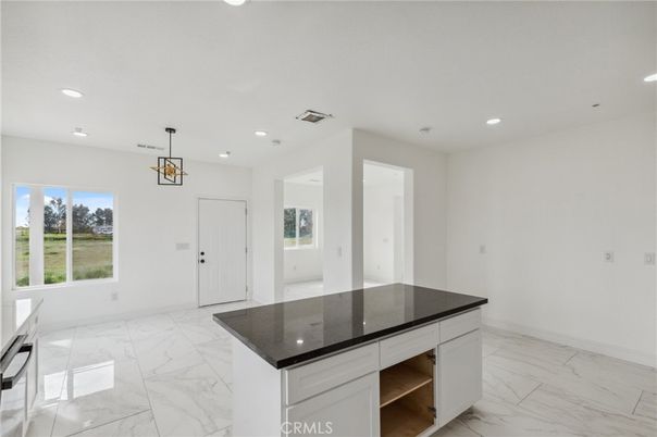 Empty room, Interior, Marble, Pendant Lights, Recessed Lighting