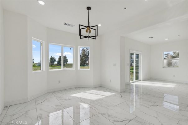 Empty room, Interior, Marble, Pendant Lights, Recessed Lighting