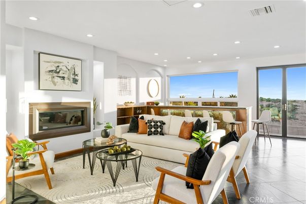 Fireplace, Interior, Living room, Recessed Lighting