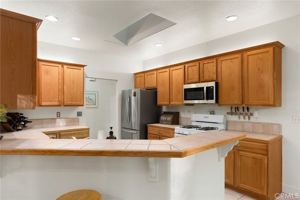 Interior, Kitchen, Recessed Lighting, Tile Countertops