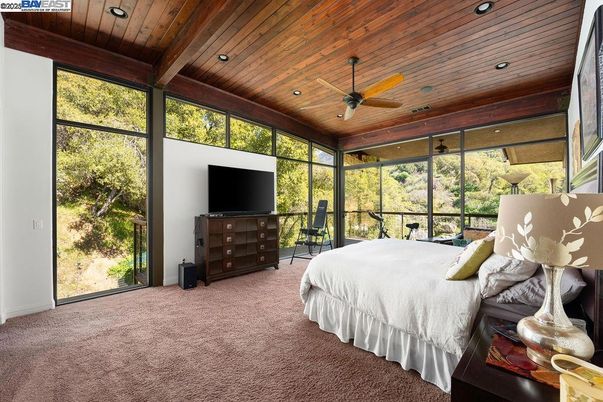Bedroom, Interior, Recessed Lighting, Wooden Ceilings