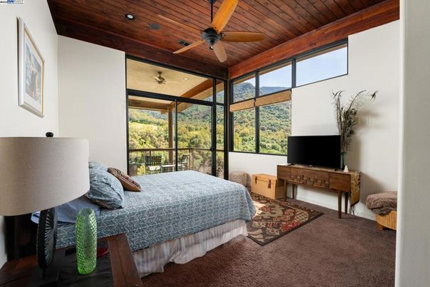 Bedroom, Interior, Recessed Lighting, Wooden Ceilings