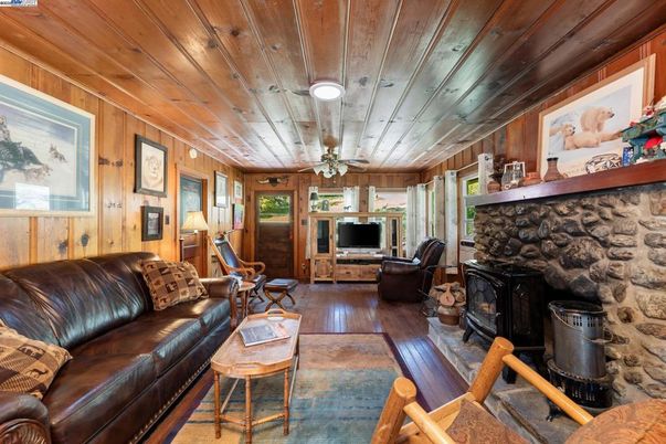 Fireplace, Interior, Living room, Wooden Ceilings, Wood Texture Flooring, Wooden Walls