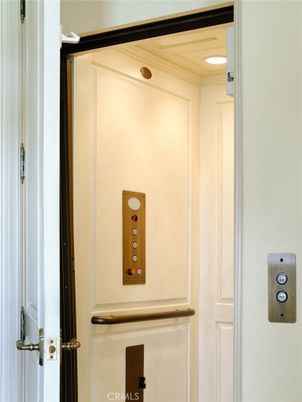 Elevator, Interior, Recessed Lighting, Wooden Ceilings, Wooden Walls