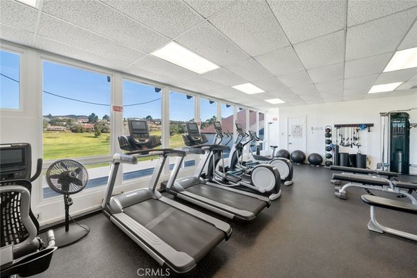 Fitness Equipment, Gym, Interior, Recessed Lighting