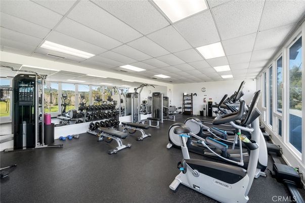 Fitness Equipment, Gym, Interior, Recessed Lighting
