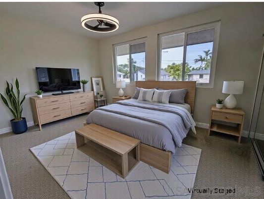 Bedroom, Interior, Pendant Lights