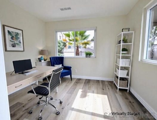Home Office, Interior, Wood Texture Flooring