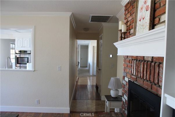 Fireplace, Interior, Stone Walls, Wood Texture Flooring