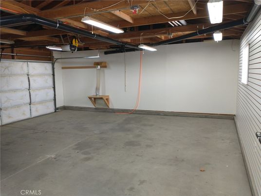 Garage, Interior, Wooden Beams