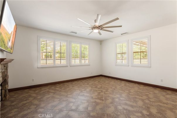Empty room, Fireplace, Interior
