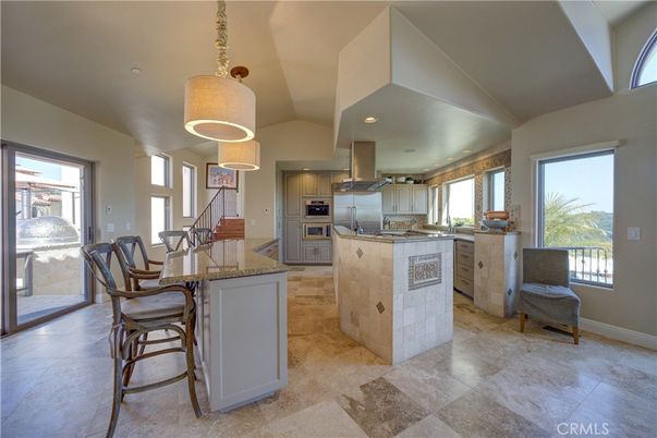 Interior, Kitchen, Pendant Lights, Recessed Lighting, Stainless Steel Appliances